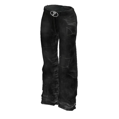 Y2k Grunge Denim Jeans (Black)