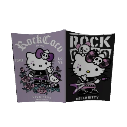 ★ Purple Hello kitty Sanrio Rock Magazine book