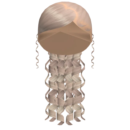 Platinum Heart Swoop Curly Ponytail