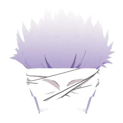 BEST Gojo Avatar 8/6 - White Blindfold and Hair Up