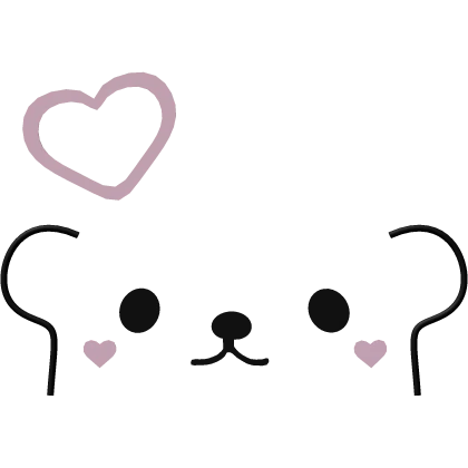 ♡ : bear kaomoji expression