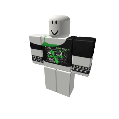 Scene green top emo punk rawr y2k XD myxspace 2000