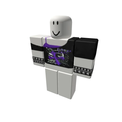 Scene purple top emo punk rawr y2k myxspace 2000s