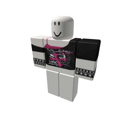 Scene pink top emo punk rawr y2k XD myxspace 2000s