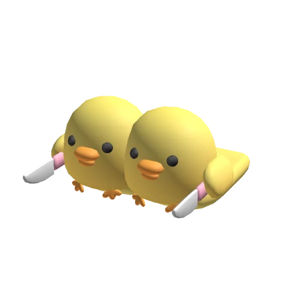 ♡ knife duck slippers