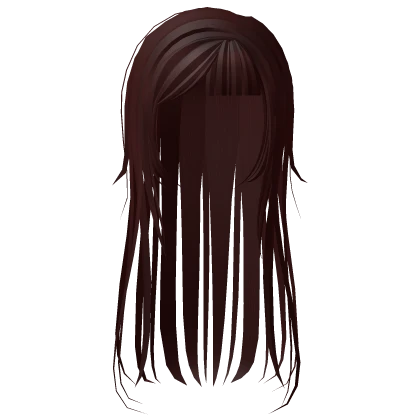 cute kawaii emo wispy red hair w bangs