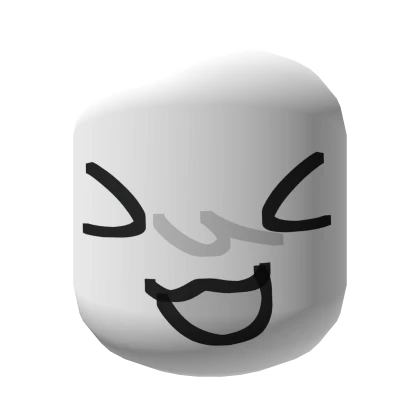 Excited Silly Goober Happy Scream Face [White]