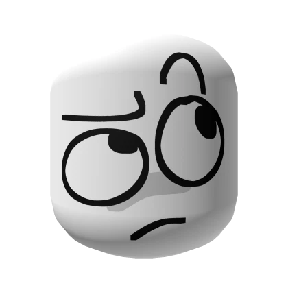 Thinking Curious Goober Suspicious Face [White]