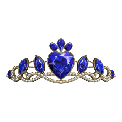 Princess Charms School Tiara in Blue & Gold Tiara