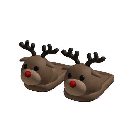 ♡ Christmas Reindeer Slippers