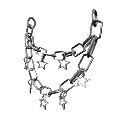 Silver Waist Star Chain (Right Waist)