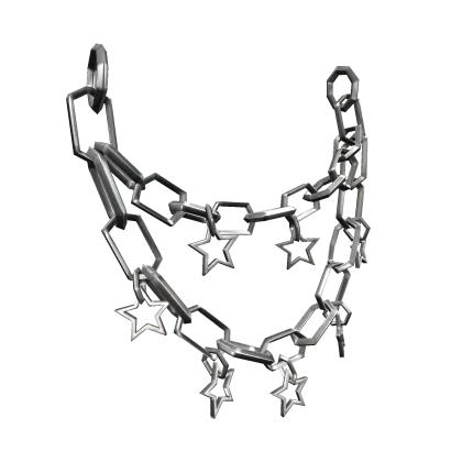 Silver Waist Star Chain (Left Waist)