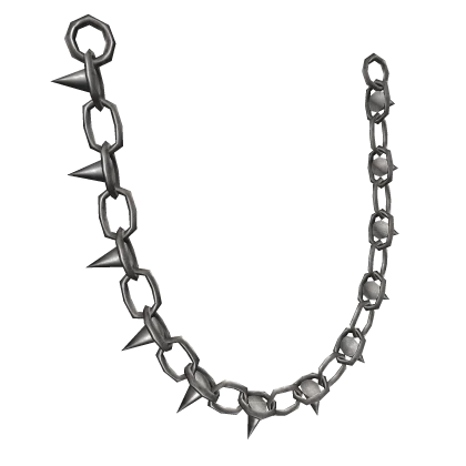 Silver Waist Spike Chain (Right Waist)