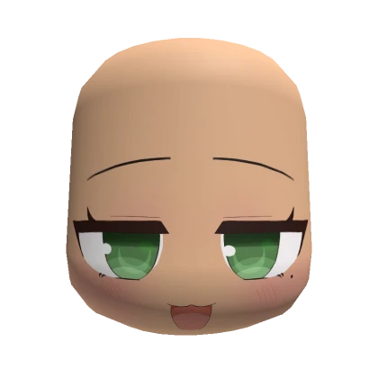 Happy Smug Face - Green Chibi