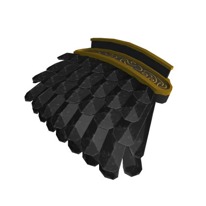 Gold Samurai Shoulder Armor (Right)
