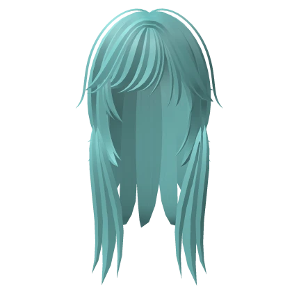 Scene Layered punk emo choppy Fatal raccoon cyan