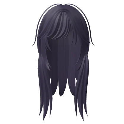 Scene Layered punk emo choppy Fatal raccoon purple