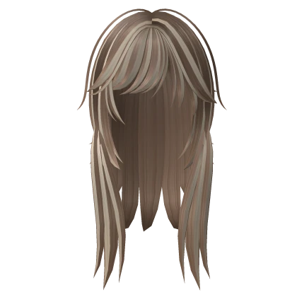 Scene Layered punk emo Fatal raccoon brown blonde