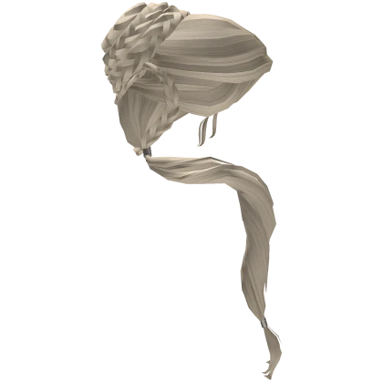 Platinum Braided Hair of the Grieving Princess