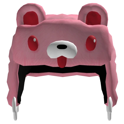 Pink Silly Monster Bear with Claws Ushanka