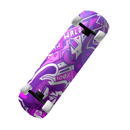 Halo's Purple Skateboard