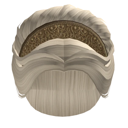 Platinum Roman Goddess Hair with Gold Diadem