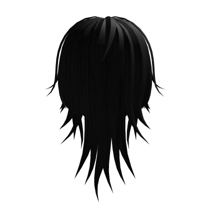 ♡ : black goth jellyfish wolf cut 