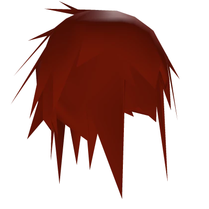 Ratty Low Poly Hair - Red