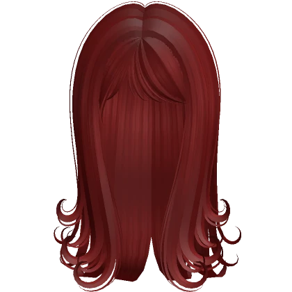 long swirly curly vamp haircut bangs red