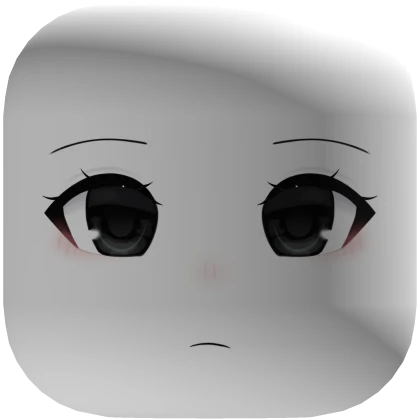 cute anime manga girl bored face white