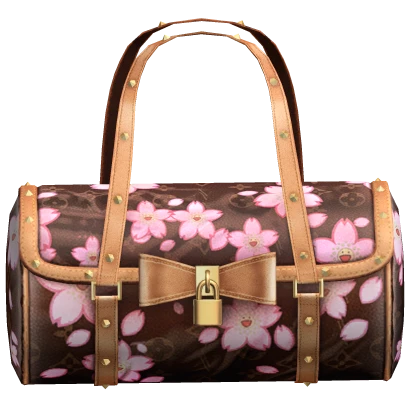 2000's Floral Barrel Bag