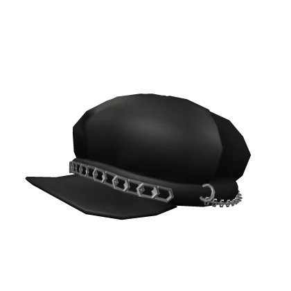 Grey Punk Biker Cap