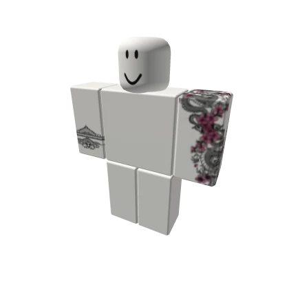 Henna tattoo and dragon tattoo sleeve 