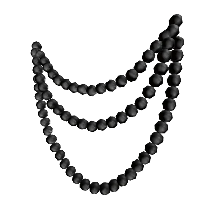 Elegant Waist Draped Pearls In Black