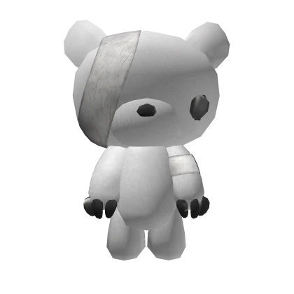 injured white monster plushie backpack