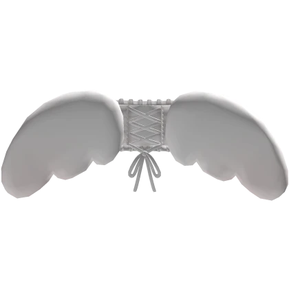 ୨୧ Ribbon Angel Wings in White