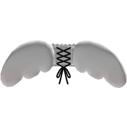 ୨୧ Ribbon Angel Wings in Black 
