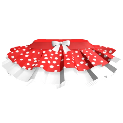 🍄 Red Mushroom Ruffled Tulle Skirt
