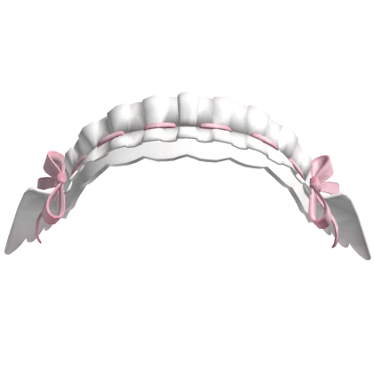 ୨୧ Angel Wings Ruffle Headdress in Pink