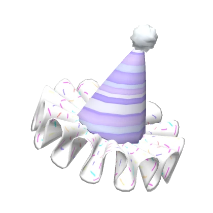 Purple Clown Party Hat