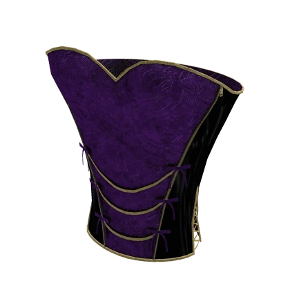 Gothic Set - Latex Velvet Coset | Purple