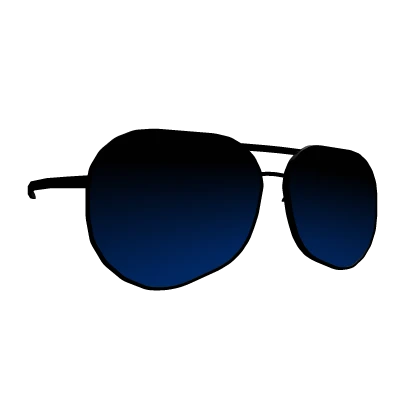 Blue & Black Aviators Sunglasses