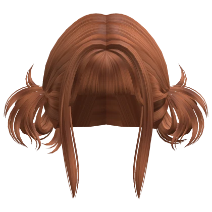 Y2K Punk Spiky Low Buns Hair (Ginger)