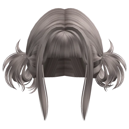 Y2K Punk Spiky Low Buns Hair (Ash Blonde)