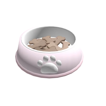 ୨୧: kawaii sleepy pet bowl in pink