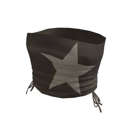 Y2K Star Tube Top Brown