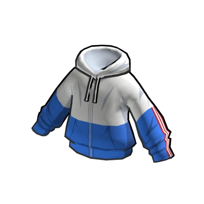 adidas Blue on White Top
