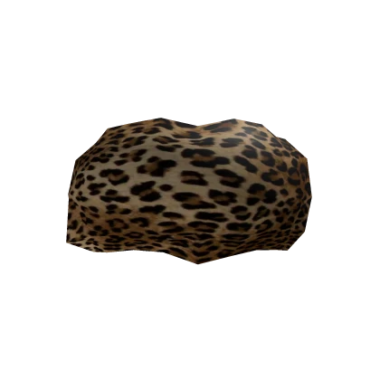 Cheetah leopard print fluffy fuzzy hat headband