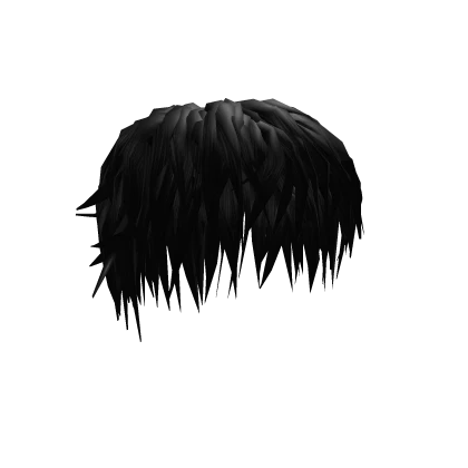 Black Messy Emo Boy Hair