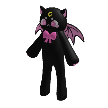 Black Lunar Bat Cat Suit